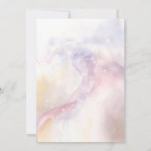 Cloud 9 Waterverf Baby shower Invitation Kaart (Achterkant)