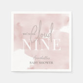 Cloud 9 Waterverf Girl Baby shower Servet (Voorkant)