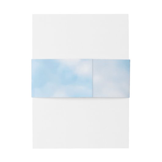 Cloud 9-Waterverf Uitnodigingen Wikkel (Achterkant Voorbeeld)