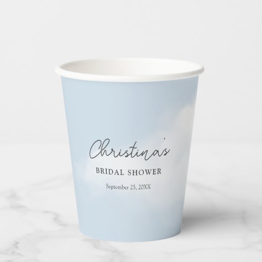 Cloud 9 Waterverf Vrijgezellenfeest Papieren Bekers (Voorkant)