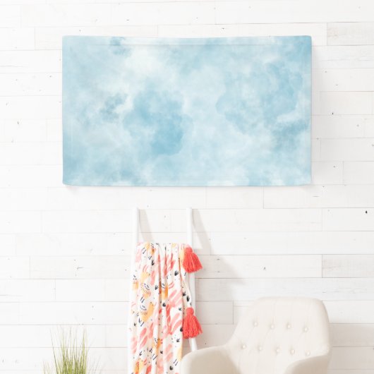 Cloud Achtergrond - Hoofd in de CLOUDS Spandoek (Insitu)