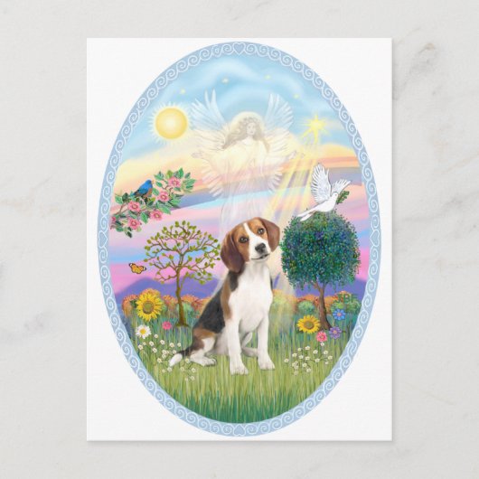 Cloud Angel - Beagle1 Briefkaart (Voorkant)