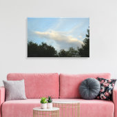 Cloud Angel die door de hemel vliegt - Larg Canvas Afdruk (Insitu (Woonkamer))