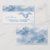 Cloud Angel hart Christelijk Visitekaartje (Voorkant / Achterkant)