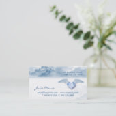 Cloud Angel hart Christelijk Visitekaartje (Staand voorkant)