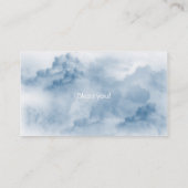 Cloud Angel hart Christelijk Visitekaartje (Achterkant)