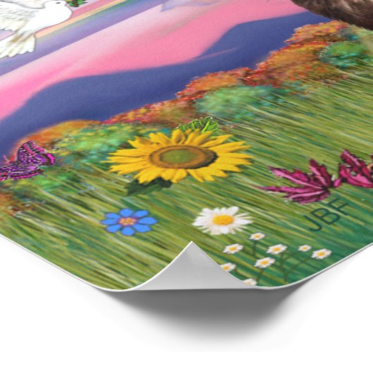 Cloud Angel - Maine Coon Cat Shellby Poster (Hoek)