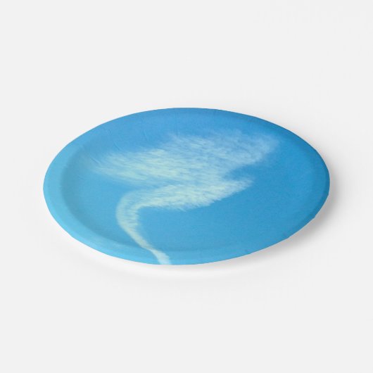 Cloud Angel verschijnt Papieren Bordje (Gekanteld)