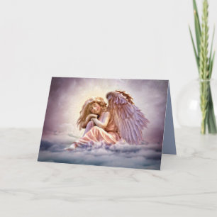 cloud angel-wenskaart kaart