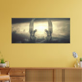 Cloud Angels verpakt canvas (Insitu (Woonkamer))