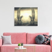 Cloud Angels verpakt canvas Afdruk (Insitu (Woonkamer))