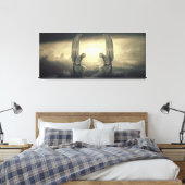 Cloud Angels verpakt canvas Afdruk (Insitu (Slaapkamer))