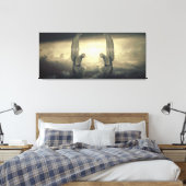 Cloud Angels verpakt canvas Afdruk (Insitu (Slaapkamer))