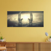Cloud Angels verpakt canvas Afdruk (Insitu (Woonkamer))