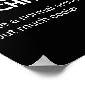 Cloud Architect Funny Gezegde Poster (Hoek)