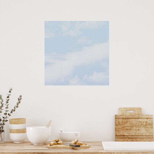 Cloud Art Wall poster aanpasbaar35x35 (Keuken)
