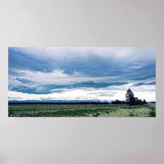 Cloud Artistry South Island, New Zealand Print (Voorkant)