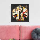 Cloud Atlas Kimono Canvas Afdruk (Insitu (Woonkamer))
