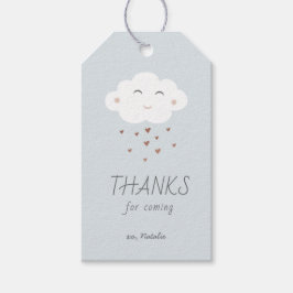 Cloud baby shower bedankt label cadeau cadeaulabel