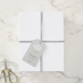 Cloud baby shower bedankt label cadeau cadeaulabel (Met Touw)