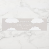 Cloud Baby shower Beverage Label Set Waterfles Etiket (Enkel label)