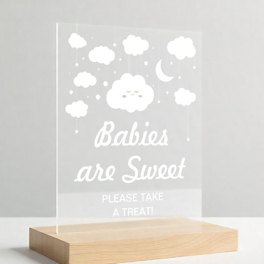 Cloud Baby shower Favoriet Acryl Bord