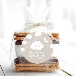Cloud Baby shower Favoriet Ronde Sticker