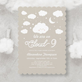 Cloud Baby shower Kaart