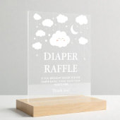 Cloud Baby shower luierkrabbel Acryl Bord