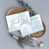 Cloud baby shower pastel grey clouds baby shower bedankkaart