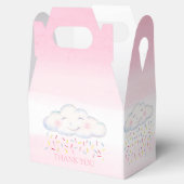 Cloud baby sprinkle roze waterverf dank u bedankdoosjes (Geopend)