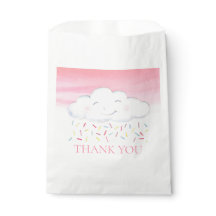 Cloud baby sprinkle roze waterverf dank u