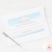 Cloud baby sprinkle waterverf boek competitie rechthoekige sticker (Envelop)
