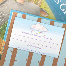 Cloud baby sprinkle waterverf boek competitie rechthoekige sticker