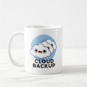 Cloud Backup Funny Computer Weather Pun Koffiemok (Links)