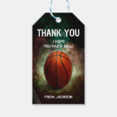Cloud Basketball Birthday Gift Labels Cadeaulabel (Voorkant)