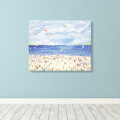 Cloud Beach Canvas Afdruk (Insitu (Houten vloer))
