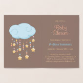 Cloud Beads Stars Mobiel Baby shower Uitnodiging (Binnen)