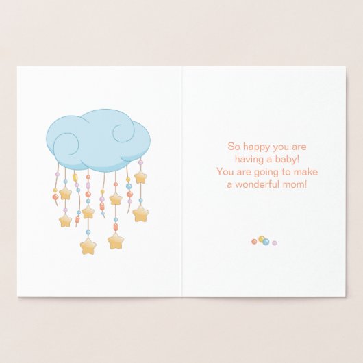 Cloud beheert sterren mobiel met Baby Folie Kaarten (Binnen)