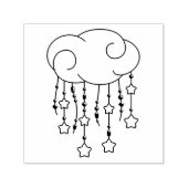 Cloud beheert sterren mobiele Baby Zelfinktende Stempel (Design)