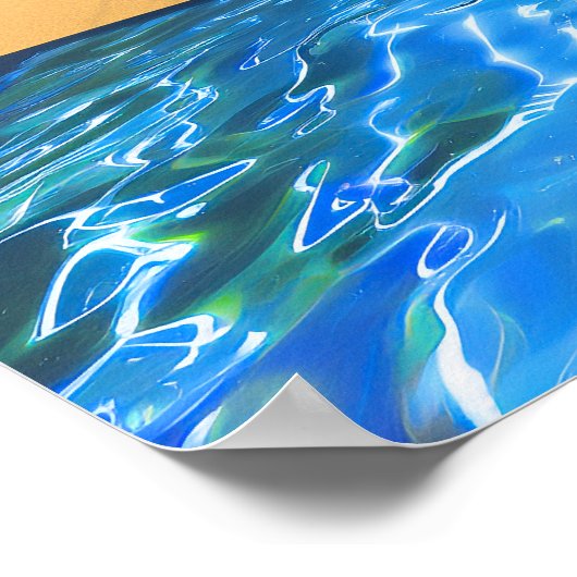 Cloud Blue Dress Detox Witchy AI Art Matte Value Poster (Hoek)