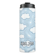 Cloud Blue Sky gepersonaliseerde opgeblazen 3D Tum