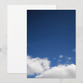 Cloud & Blue Sky Uitnodiging (Voorkant / Achterkant)