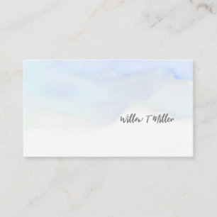 Cloud Blue Waterverf Reiki Healing Visitekaartjes