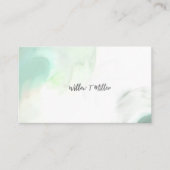 Cloud Blue Waterverf  Visitekaartjes (Voorkant)