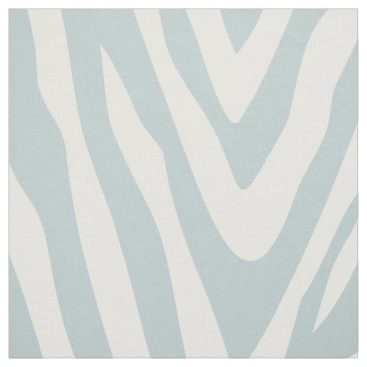 Cloud Blue Zebra Print op grote schaal Stof (Swatch)