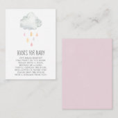 Cloud Books for Baby Girl Enclosure Kaart (Voorkant / Achterkant)