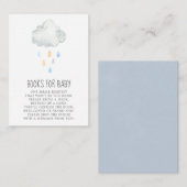 Cloud Books voor babyBoy Enclosure Kaart (Voorkant / Achterkant)