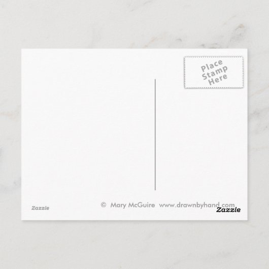 Cloud Burp Briefkaart (Achterkant)