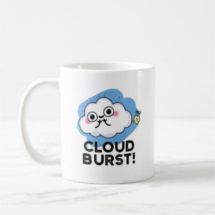 Cloud Burst Funny Cloud Fart Pun Koffiemok
